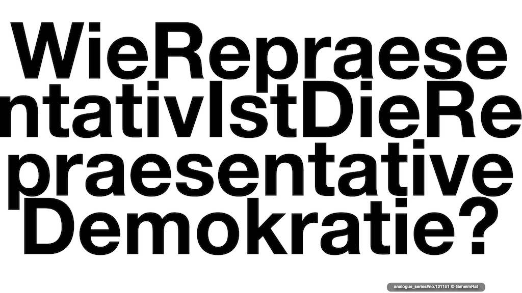 Wie repräsentativ ist die repräsentative Demokratie?
