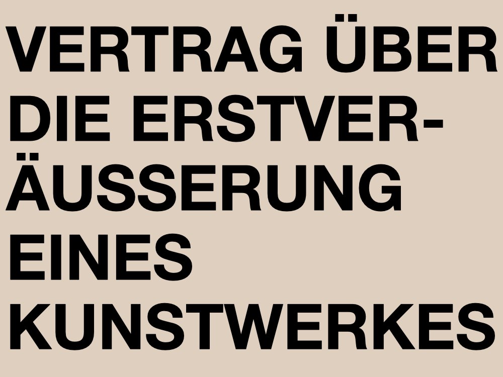 Heading of The Artist Contract